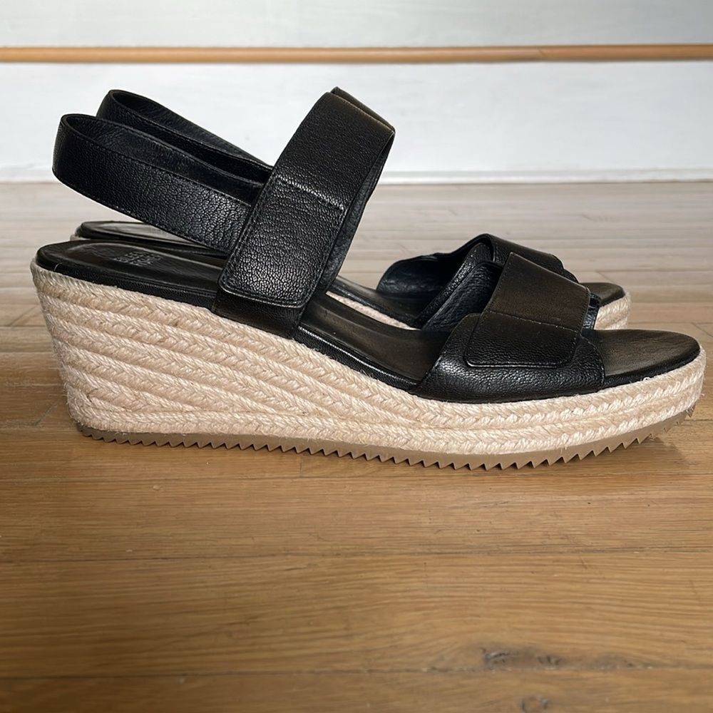 Eileen Fisher Winnie Wedge Sandal Size 10